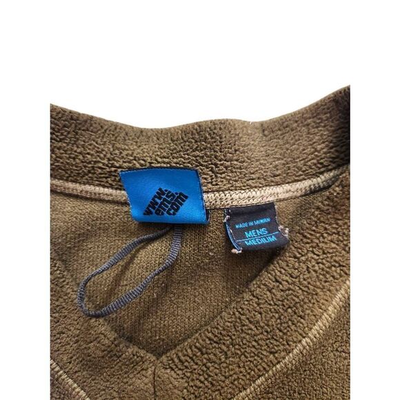 VTG Eastern Mountain Sports EMS Polyester sweater green stretch mens Medium - Picture 8 of 8